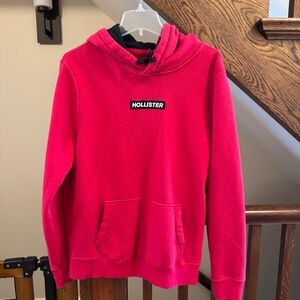 Hollister Men's Red Hoodie - Size L - Picture 2 of 3 Hollister Men's Red Hoodie